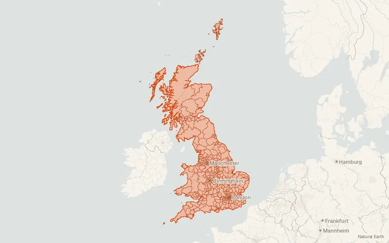 Preview map of BGS GeoCoast Open