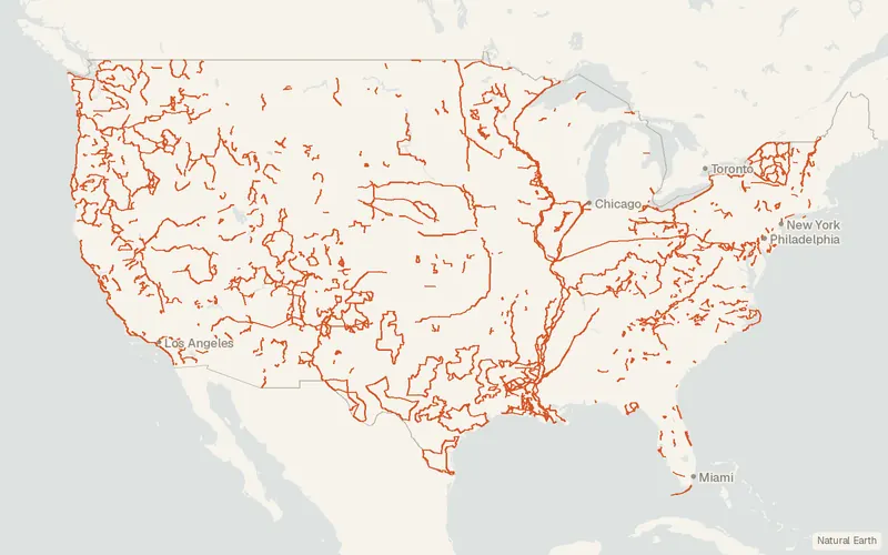 Preview map of Scenic Byways