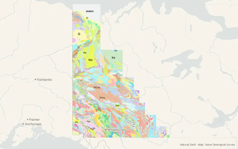 Preview map of Bedrock Geology (Yukon)