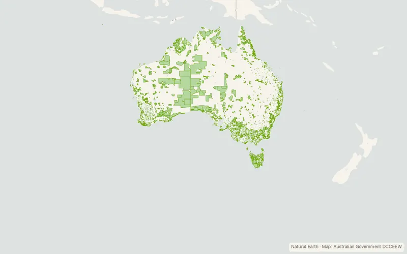 Preview map of Collaborative Australian Protected Areas Database (CAPAD)