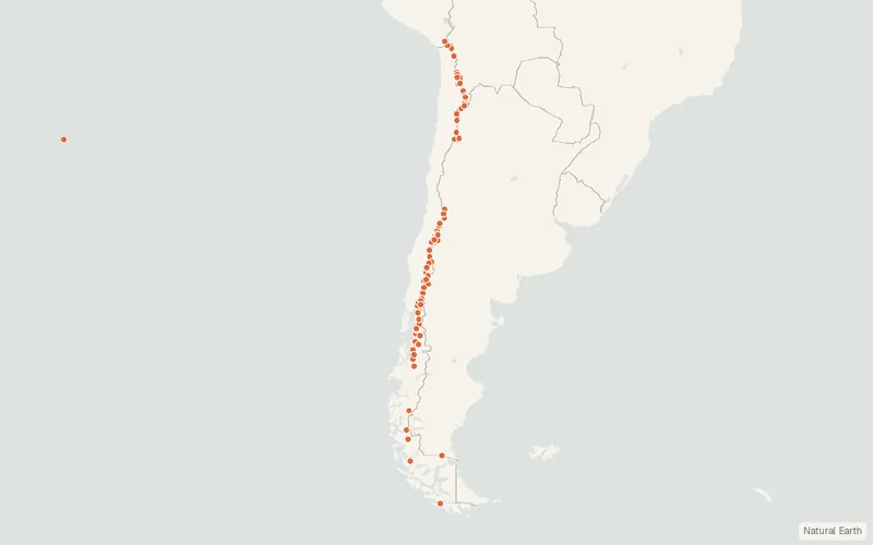 Preview map of Chile – Inventario de Volcanes Activos