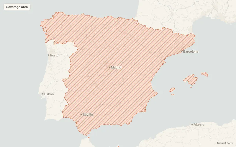 Preview map of Municipal, Provincial and Autonomous Community Boundaries (Spain)