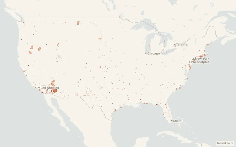 Preview map of FUDS Munitions Response Sites