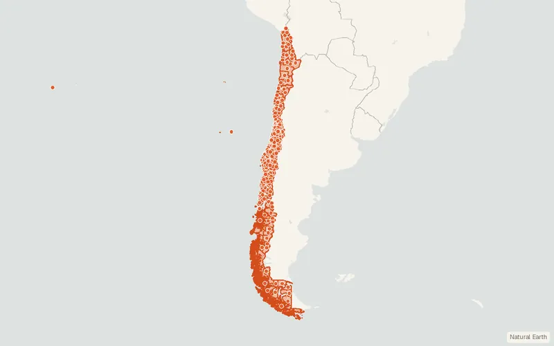 Preview map of Chile – Subnational Administrative Boundaries (COD-AB)