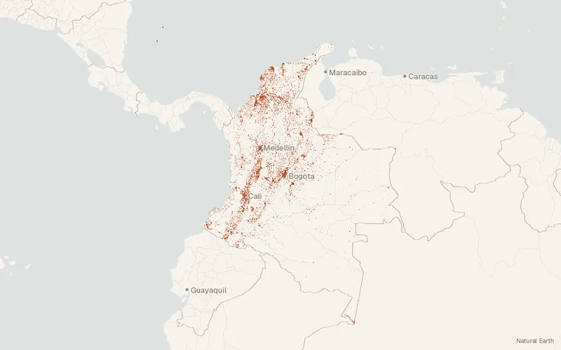 Preview map of Colombia – Subnational Administrative Boundaries (COD-AB)