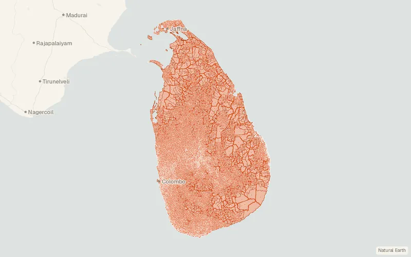 Preview map of Sri Lanka – Subnational Administrative Boundaries (COD-AB)