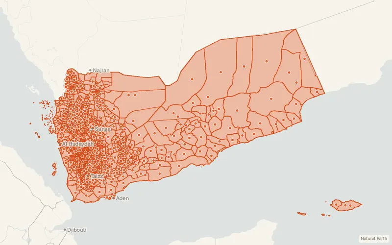 Preview map of Yemen – Subnational Administrative Boundaries (COD-AB)