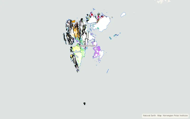 Preview map of Geological map of Svalbard (1:250000)