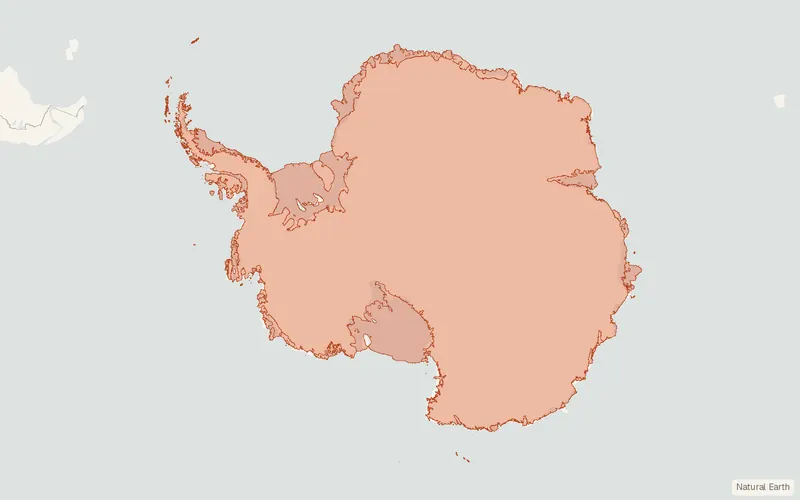 Preview map of SCAR Antarctic Digital Database: High resolution vector polygons of the Antarctic coastline (Antarctica)