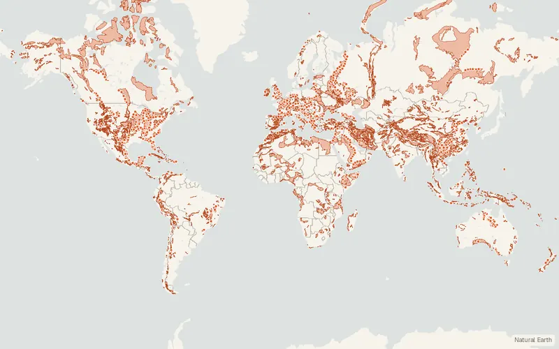 Preview map of World Karst Aquifer Map (WOKAM)